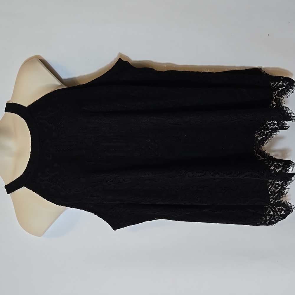 Torrid Black Lace Goddess Mock Neck Top Size 3 / 3X Whimsigoth Romantic Feminine - Picture 4 of 16